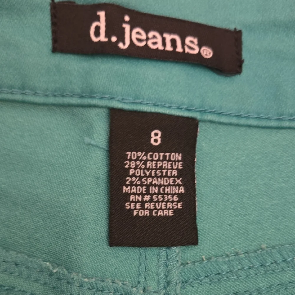 d. jeans Turquoise Denim Pants - Picture 2 of 5